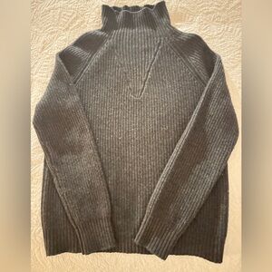 Minnie Rose Charcoal Turtleneck Sweater